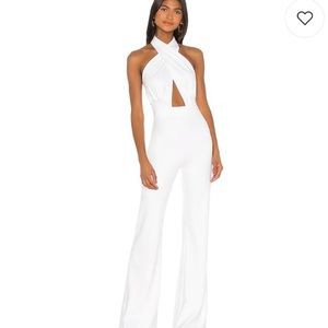 Amanda Uprichard X Revolve Zahara Jumpsuit in Optic White